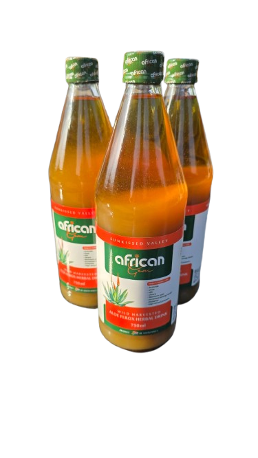 Bottles of african gem